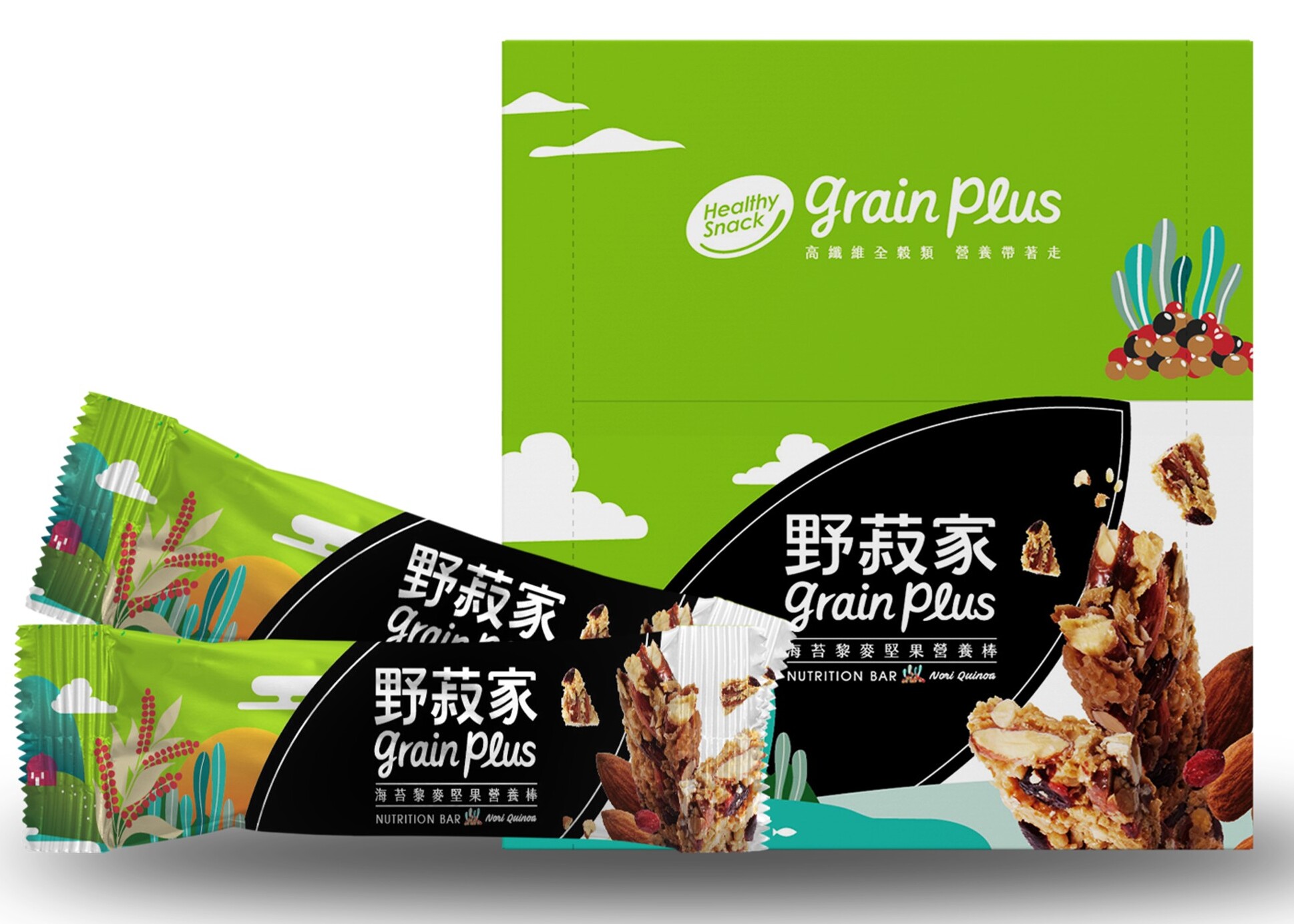 野菽家全穀蛋白營養棒NUTRITION BAR-海苔藜麥